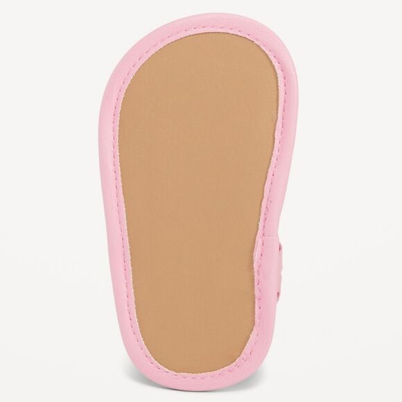 Old Navy New With Tag Size 0-3 Months Cross-Strap Puffy Pink Sandals For Baby‎ - Picture 2 of 10